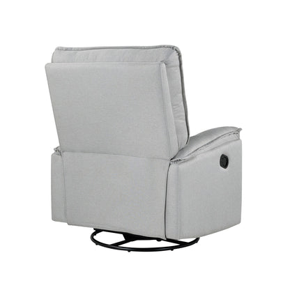 Fauteuil inclinable manuel rembourré pivotant à 360° Roomfitters, canapé inclinable polyvalent pour cinéma et fauteuil à bascule pour chambre d'enfant