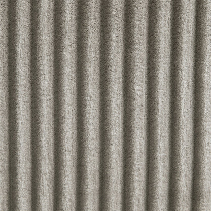 Canapé 4 places moderne en velours côtelé Roomfitters avec ports USB, accoudoirs de rangement dissimulés et porte-gobelets rabattables pour le salon