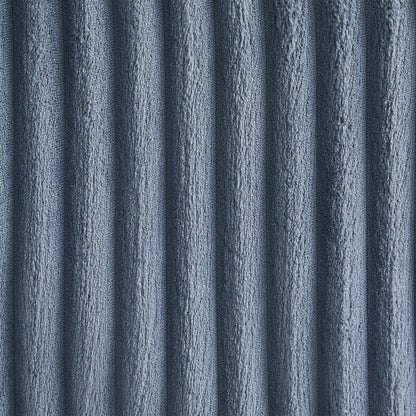 Canapé 4 places moderne en velours côtelé Roomfitters avec ports USB, accoudoirs de rangement dissimulés et porte-gobelets rabattables pour le salon