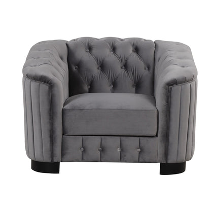 Canapé d'appoint rembourré en velours Roomfitters 41,5 avec coussin épais amovible, canapé simple moderne