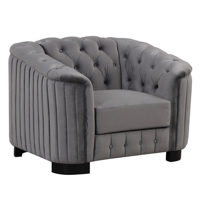 Canapé d'appoint rembourré en velours Roomfitters 41,5 avec coussin épais amovible, canapé simple moderne