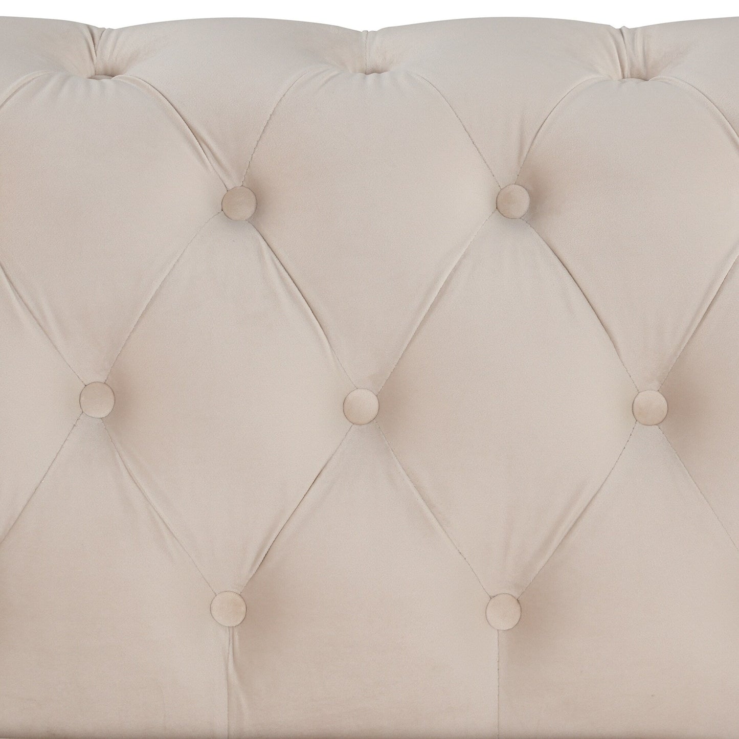 Canapé d'appoint rembourré en velours Roomfitters 41,5 avec coussin épais amovible, canapé simple moderne