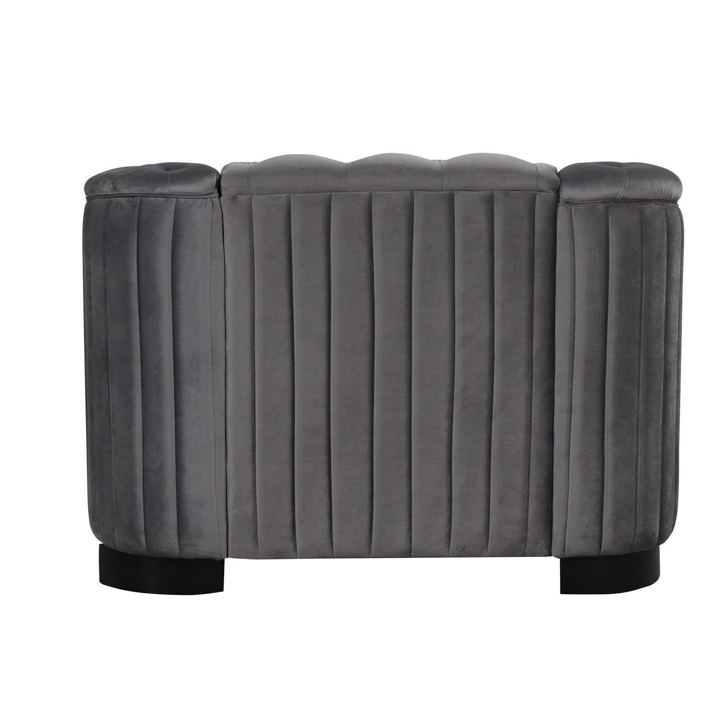 Canapé d'appoint rembourré en velours Roomfitters 41,5 avec coussin épais amovible, canapé simple moderne