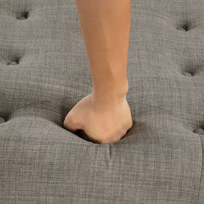 Canapé-lit ottoman pliable Roomfitters 49.6 avec matelas en mousse à mémoire de forme et design capitonné