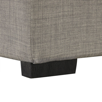 Canapé-lit ottoman pliable Roomfitters 49.6 avec matelas en mousse à mémoire de forme et design capitonné