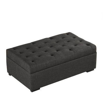 Canapé-lit ottoman pliable Roomfitters 49.6 avec matelas en mousse à mémoire de forme et design capitonné