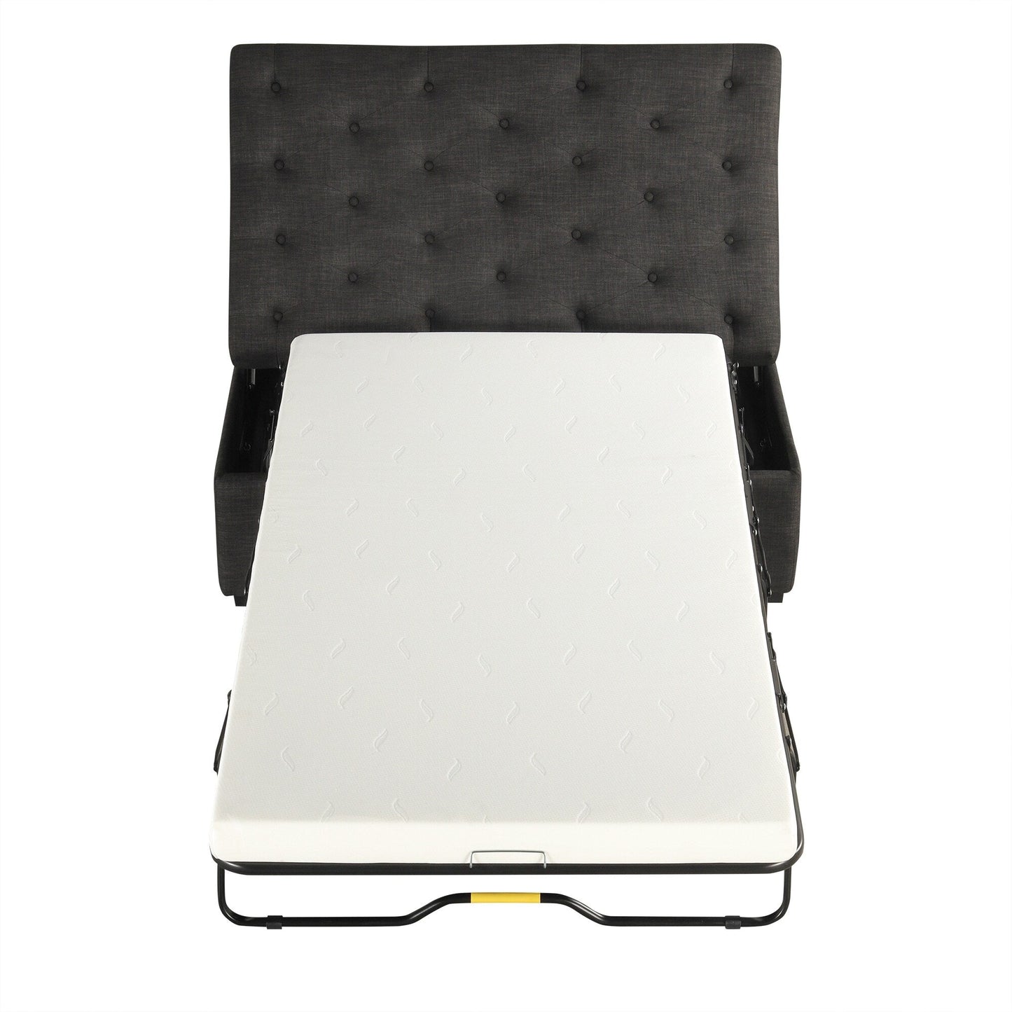 Canapé-lit ottoman pliable Roomfitters 49.6 avec matelas en mousse à mémoire de forme et design capitonné