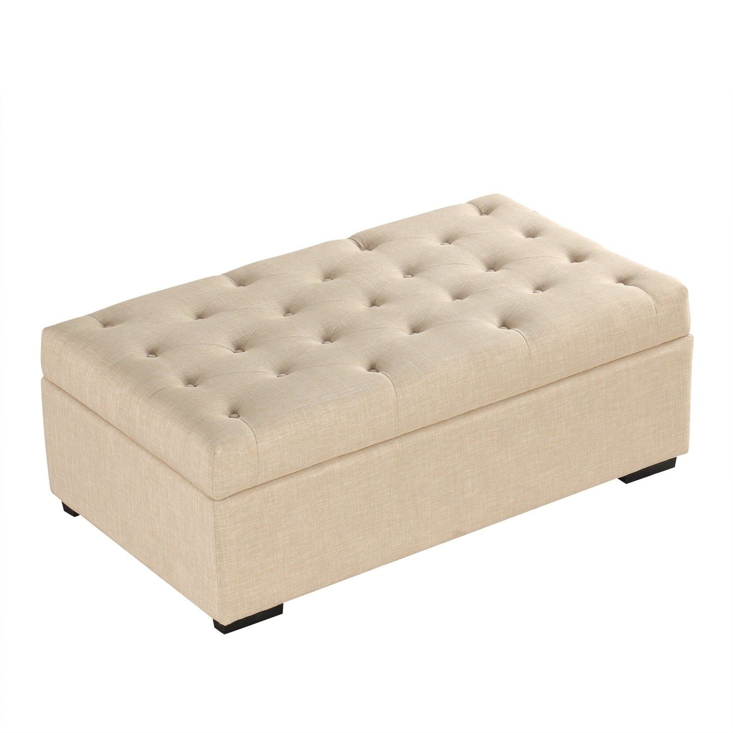 Canapé-lit ottoman pliable Roomfitters 49.6 avec matelas en mousse à mémoire de forme et design capitonné