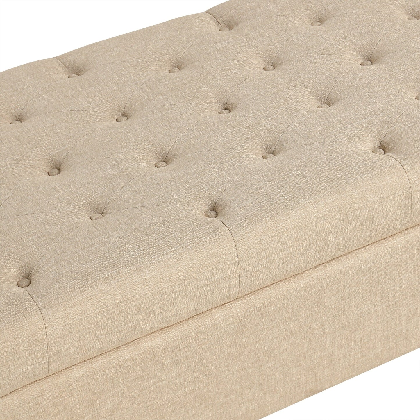 Canapé-lit ottoman pliable Roomfitters 49.6 avec matelas en mousse à mémoire de forme et design capitonné