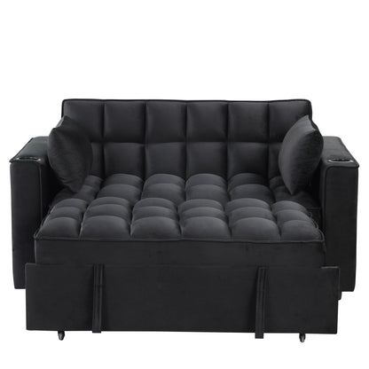 Canapé-lit multifonction Roomfitters 58 4-1 avec porte-gobelet et port USB pour salon ou appartement