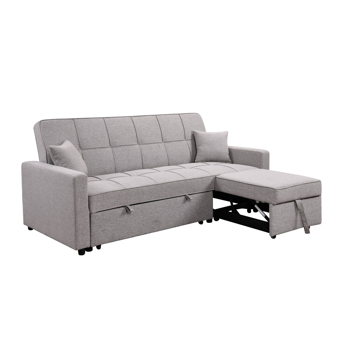 Canapé-lit rembourré surdimensionné Roomfitters 83 avec canapé-lit gigogne et dossier réglable, canapé-lit convertible 3 places