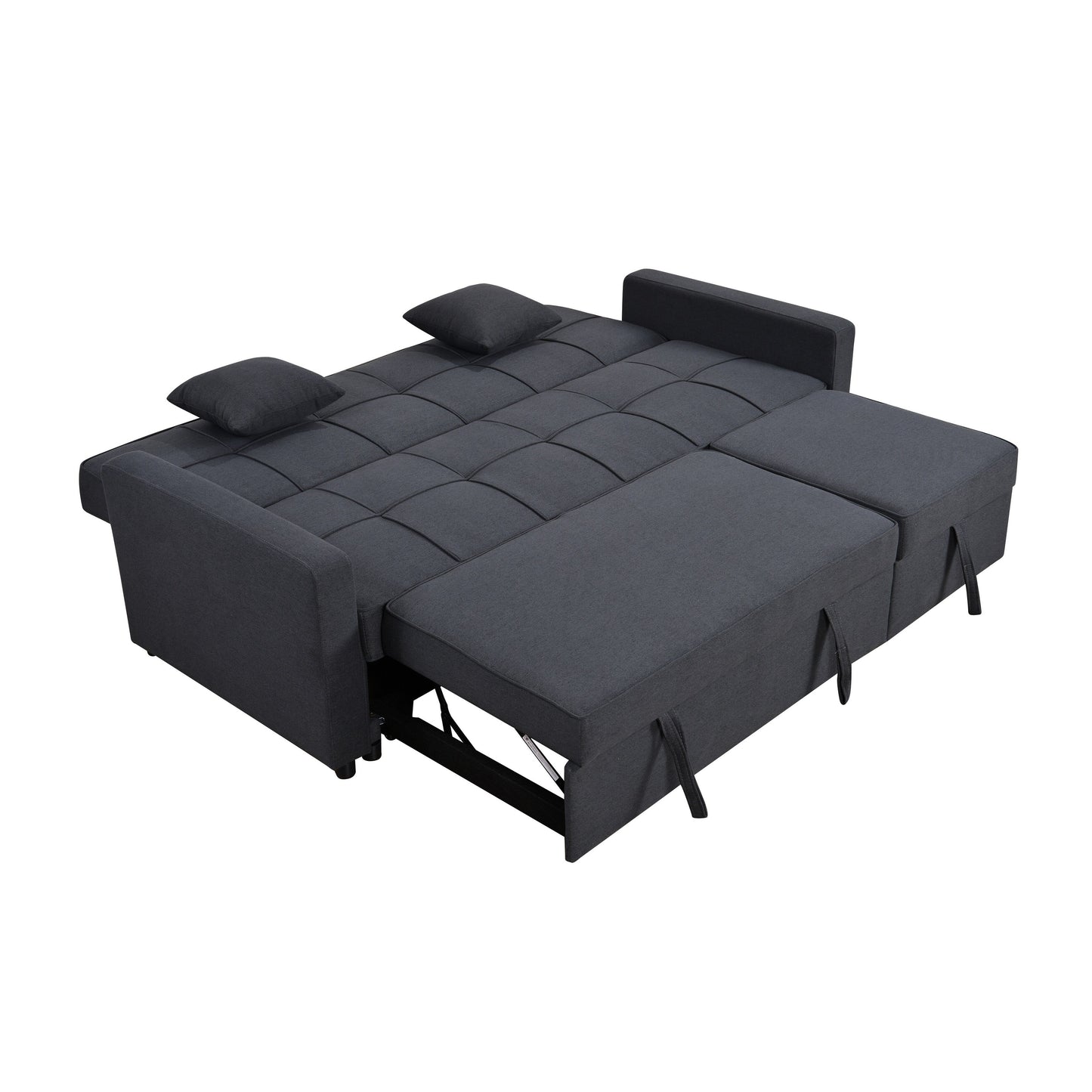 Canapé-lit rembourré surdimensionné Roomfitters 83 avec canapé-lit gigogne et dossier réglable, canapé-lit convertible 3 places