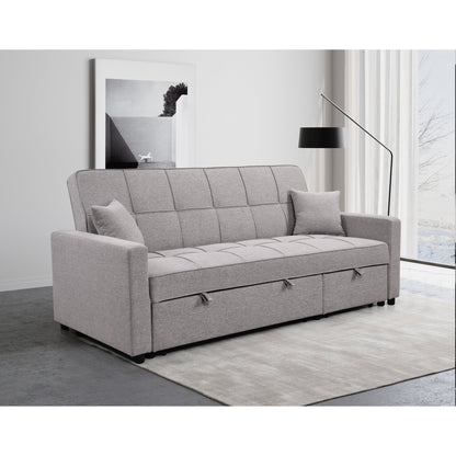 Canapé-lit rembourré surdimensionné Roomfitters 83 avec canapé-lit gigogne et dossier réglable, canapé-lit convertible 3 places