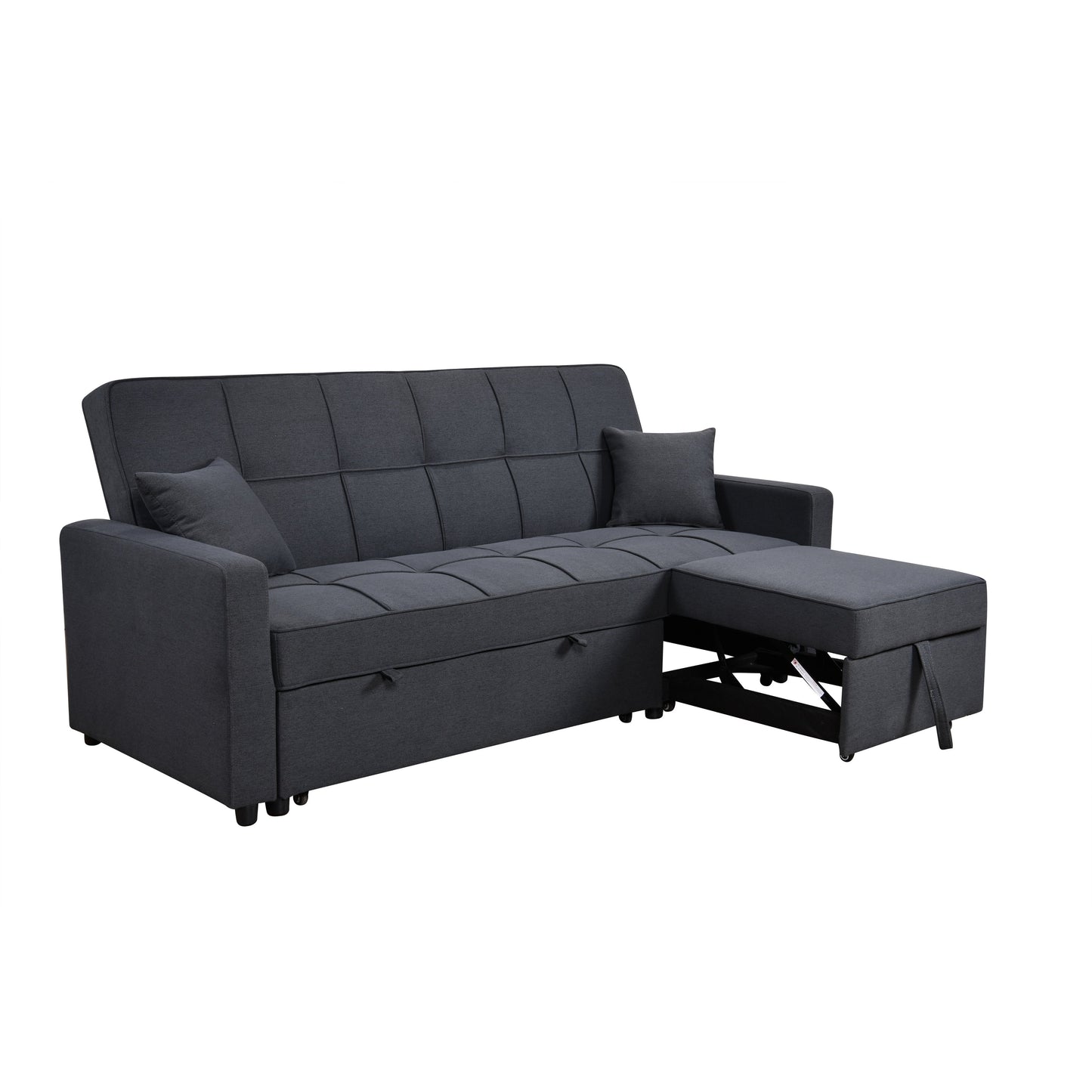 Canapé-lit rembourré surdimensionné Roomfitters 83 avec canapé-lit gigogne et dossier réglable, canapé-lit convertible 3 places