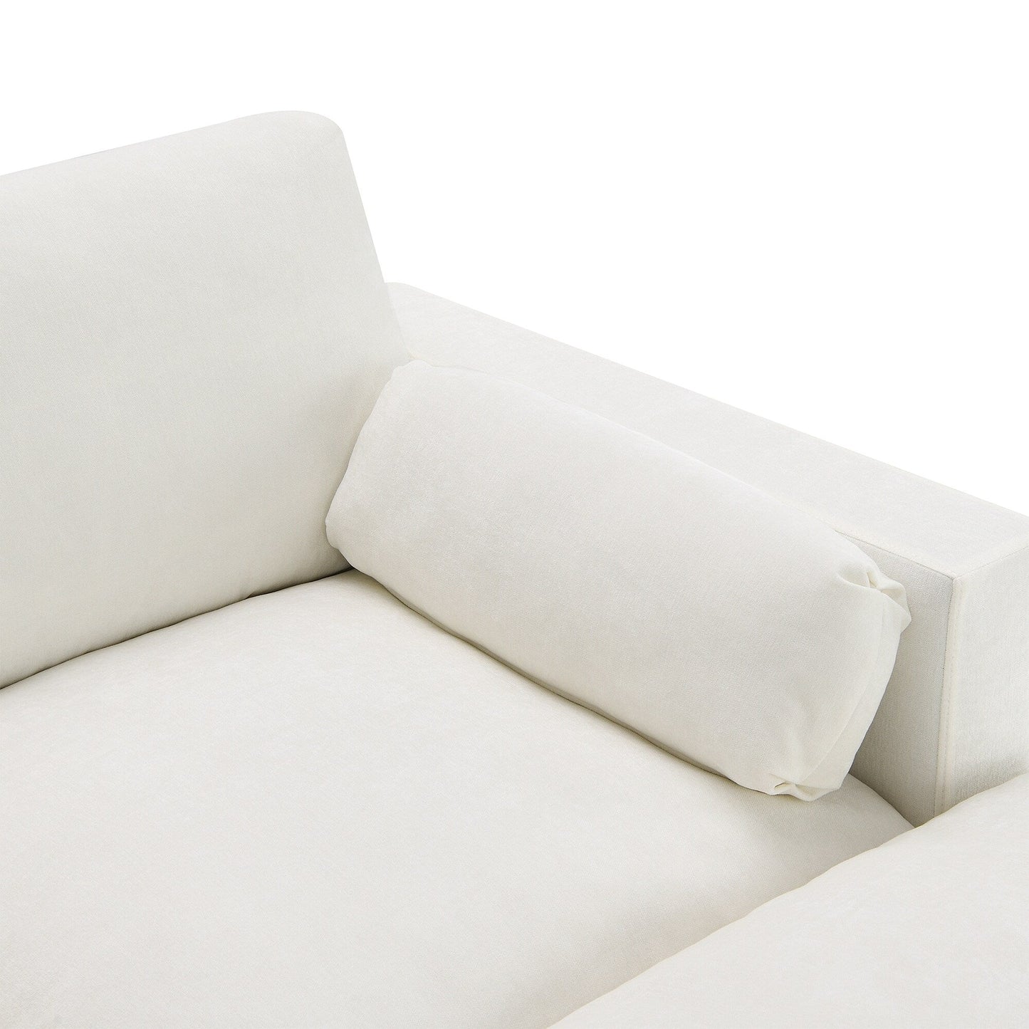 Canapé modulable sectionnel Roomfitters 86,5 en chenille, poches de rangement, canapé 5 places en U avec oreillers et 2 poufs