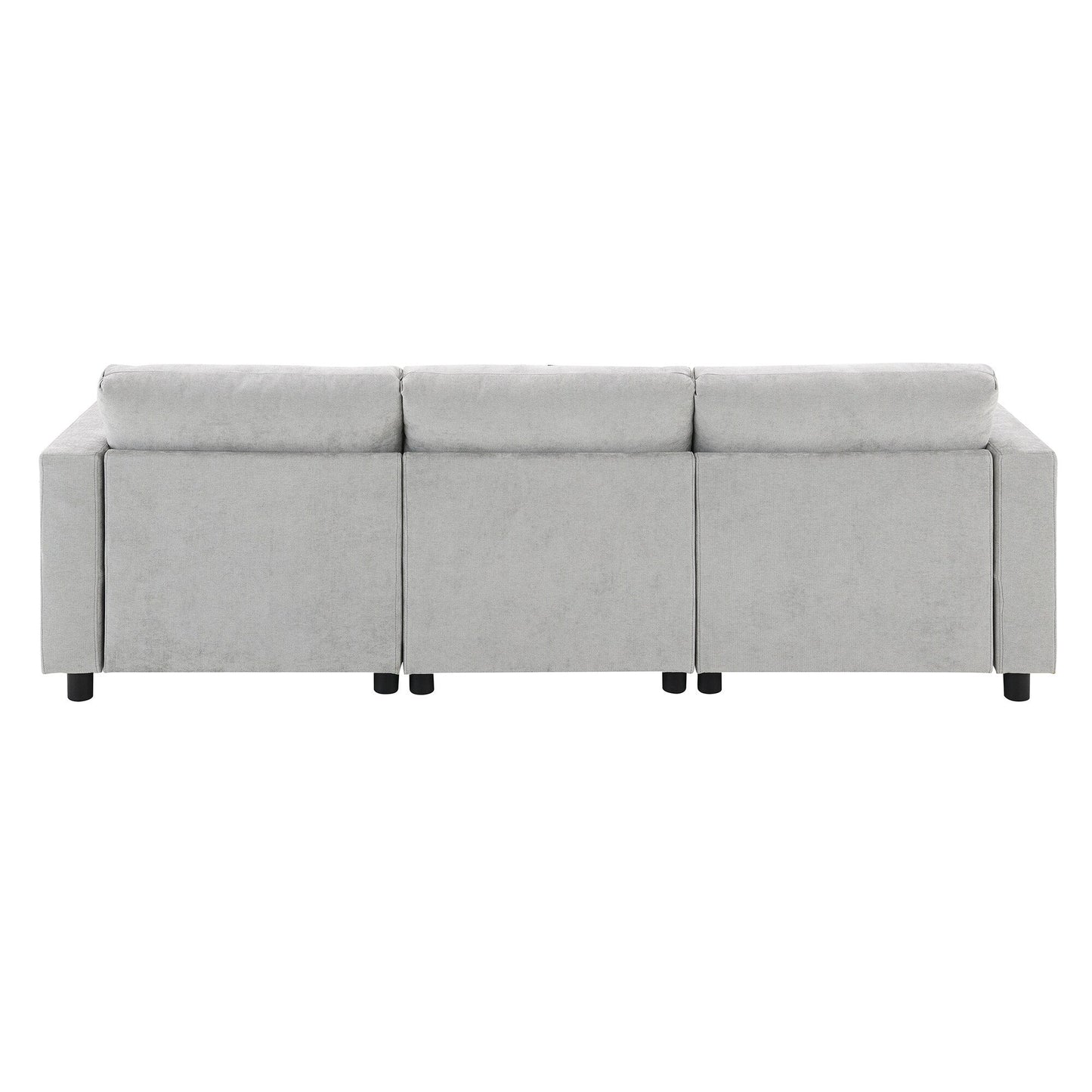 Canapé modulable sectionnel Roomfitters 86,5 en chenille, poches de rangement, canapé 5 places en U avec oreillers et 2 poufs