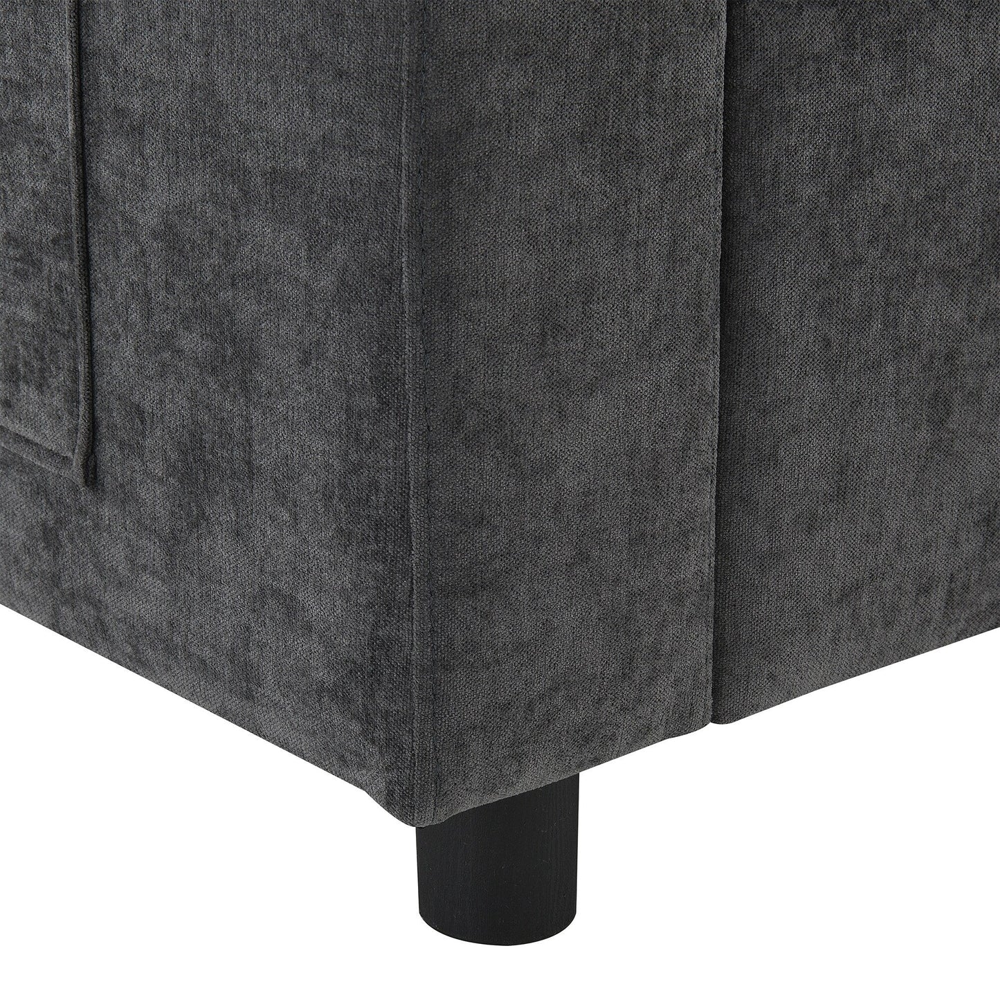 Canapé modulable sectionnel Roomfitters 86,5 en chenille, poches de rangement, canapé 5 places en U avec oreillers et 2 poufs