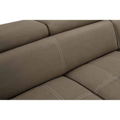 Canapé d'angle convertible Roomfitters 97 avec méridienne de rangement, appuie-têtes réglables et canapé-lit contemporain en L