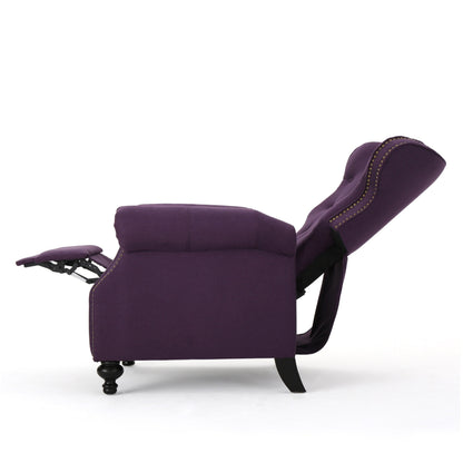 Fauteuil inclinable à dossier relevable avec accoudoirs roulés de Roomfitters, profitez d'un confort cocooning