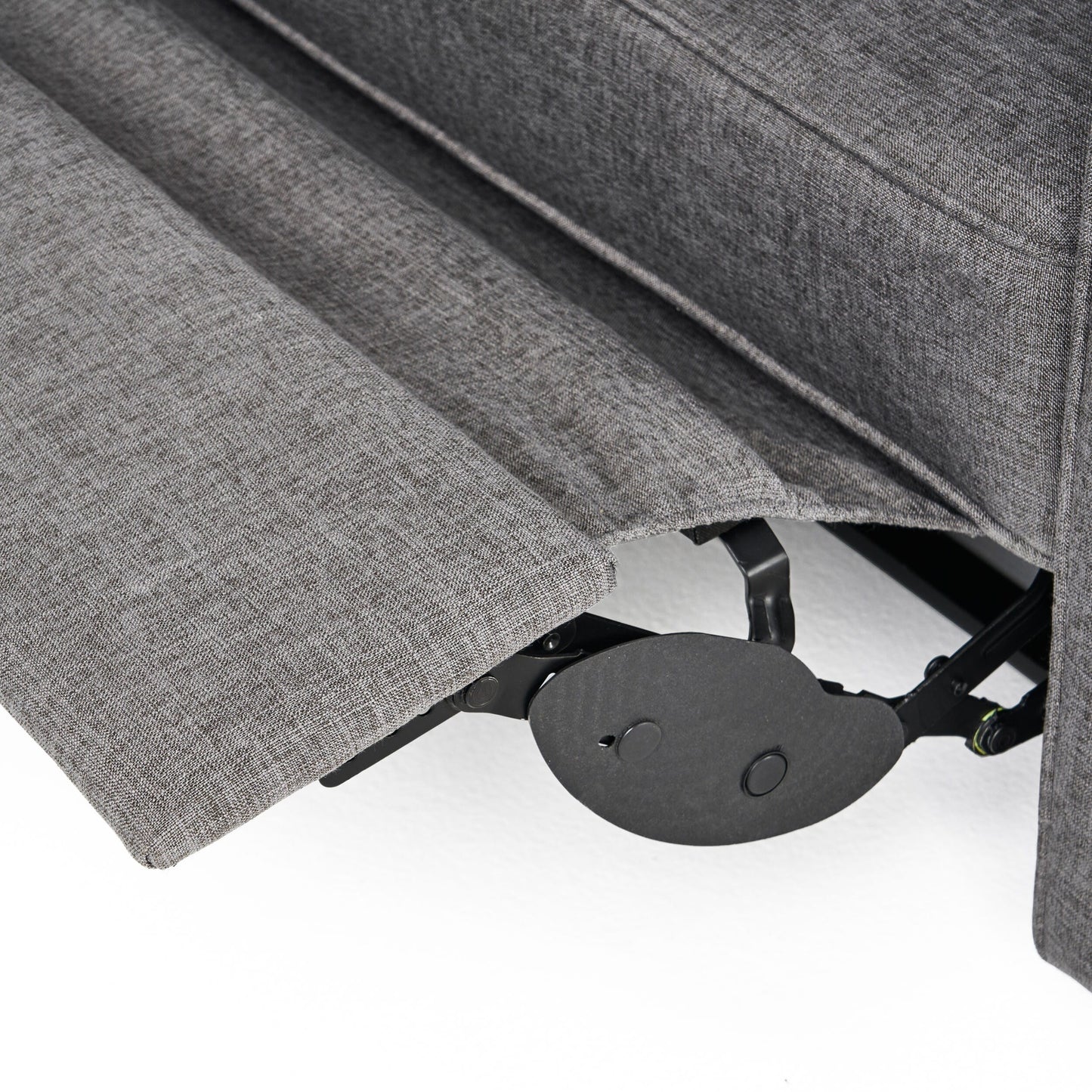 Causeuse capitonnée et rembourrée Roomfitters avec coussins confortables pour salon ou chambre, gris