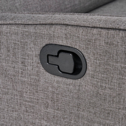 Causeuse capitonnée et rembourrée Roomfitters avec coussins confortables pour salon ou chambre, gris