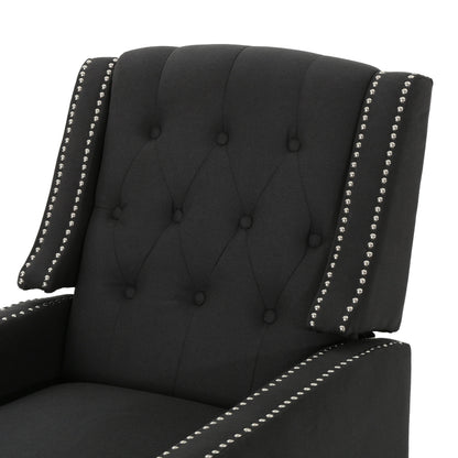 Fauteuil inclinable classique en tissu Roomfitters, élégant pour salon et chambre à coucher