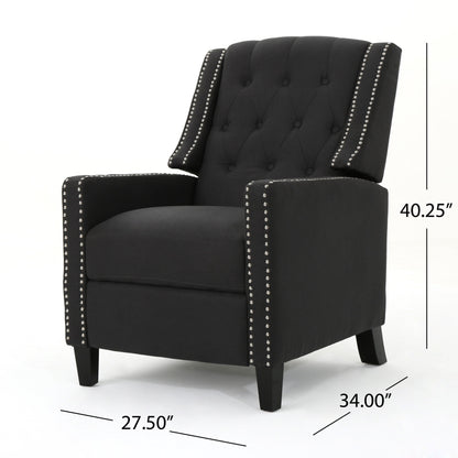 Fauteuil inclinable classique en tissu Roomfitters, élégant pour salon et chambre à coucher