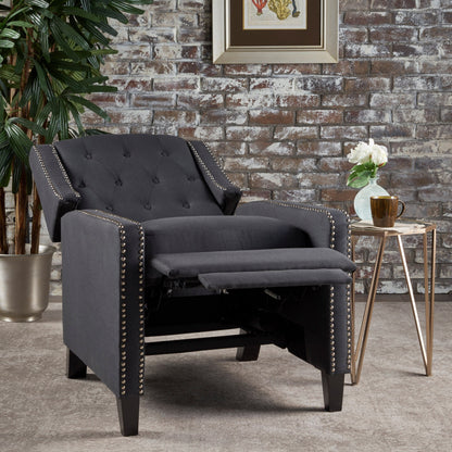 Fauteuil inclinable classique en tissu Roomfitters, élégant pour salon et chambre à coucher