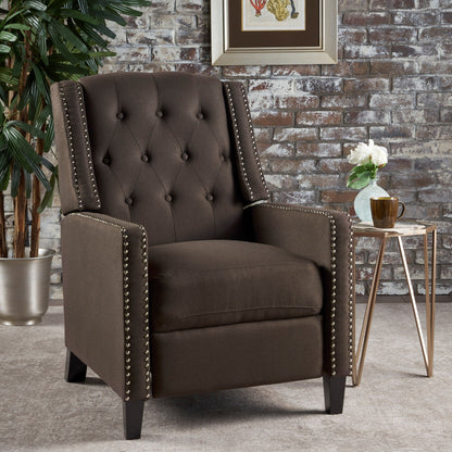 Fauteuil inclinable classique en tissu Roomfitters, élégant pour salon et chambre à coucher