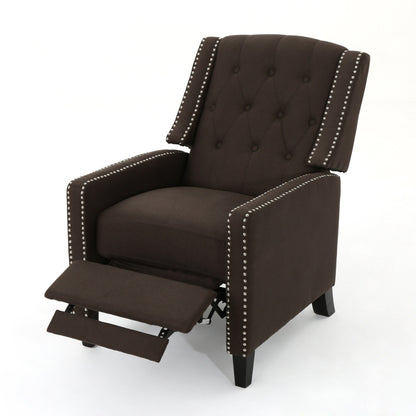 Fauteuil inclinable classique en tissu Roomfitters, élégant pour salon et chambre à coucher