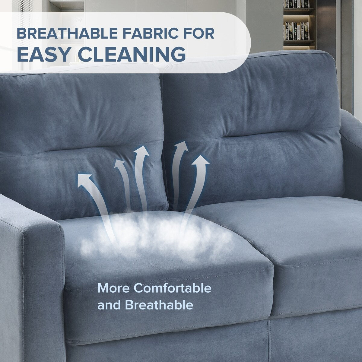 Ensemble canapé sectionnel confortable Roomfitters pour salon, chambre et bureau | Mobilier pour petits espaces