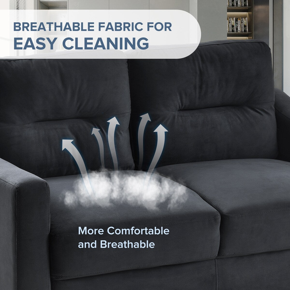 Ensemble canapé sectionnel confortable Roomfitters pour salon, chambre et bureau | Mobilier pour petits espaces