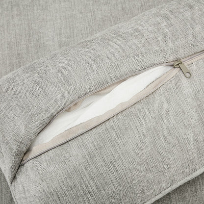 Canapé causeuse surdimensionné et confortable en forme de nuage avec coussin double moelleux pour le salon, gris clair