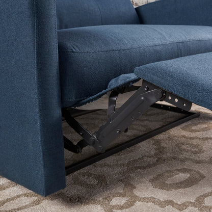 Canapé inclinable double Roomfitters avec dossier capitonné et accoudoirs en similicuir