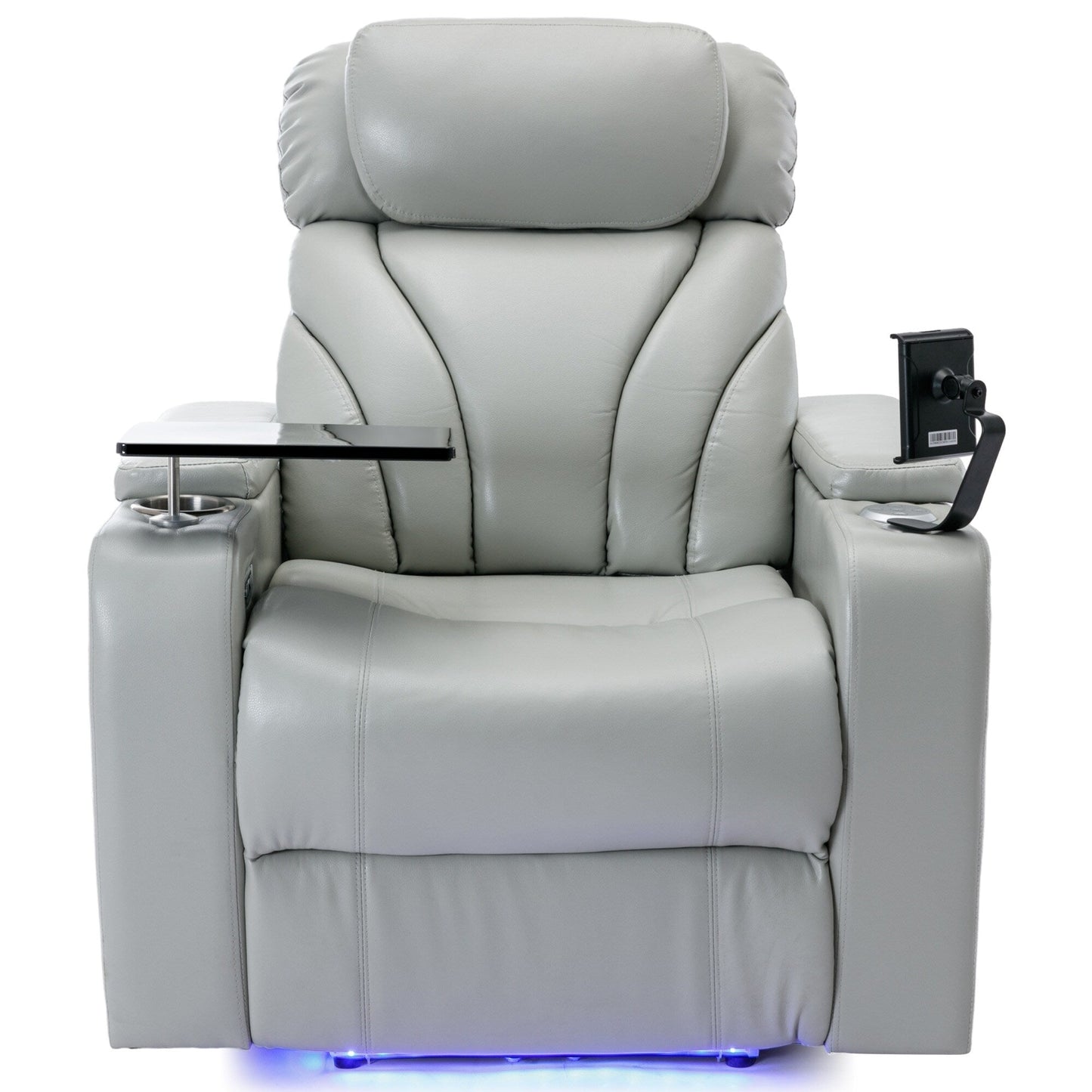 Fauteuil inclinable électrique Roomfitters avec port USB, rangement dissimulé pour les accoudoirs, porte-gobelet et haut-parleur Bluetooth