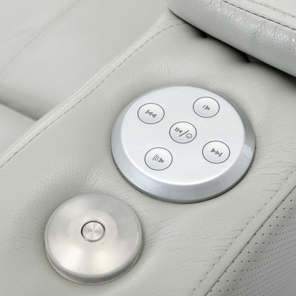 Fauteuil inclinable électrique Roomfitters avec port USB, rangement dissimulé pour les accoudoirs, porte-gobelet et haut-parleur Bluetooth