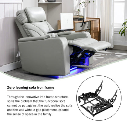 Fauteuil inclinable électrique Roomfitters avec port USB, rangement dissimulé pour les accoudoirs, porte-gobelet et haut-parleur Bluetooth