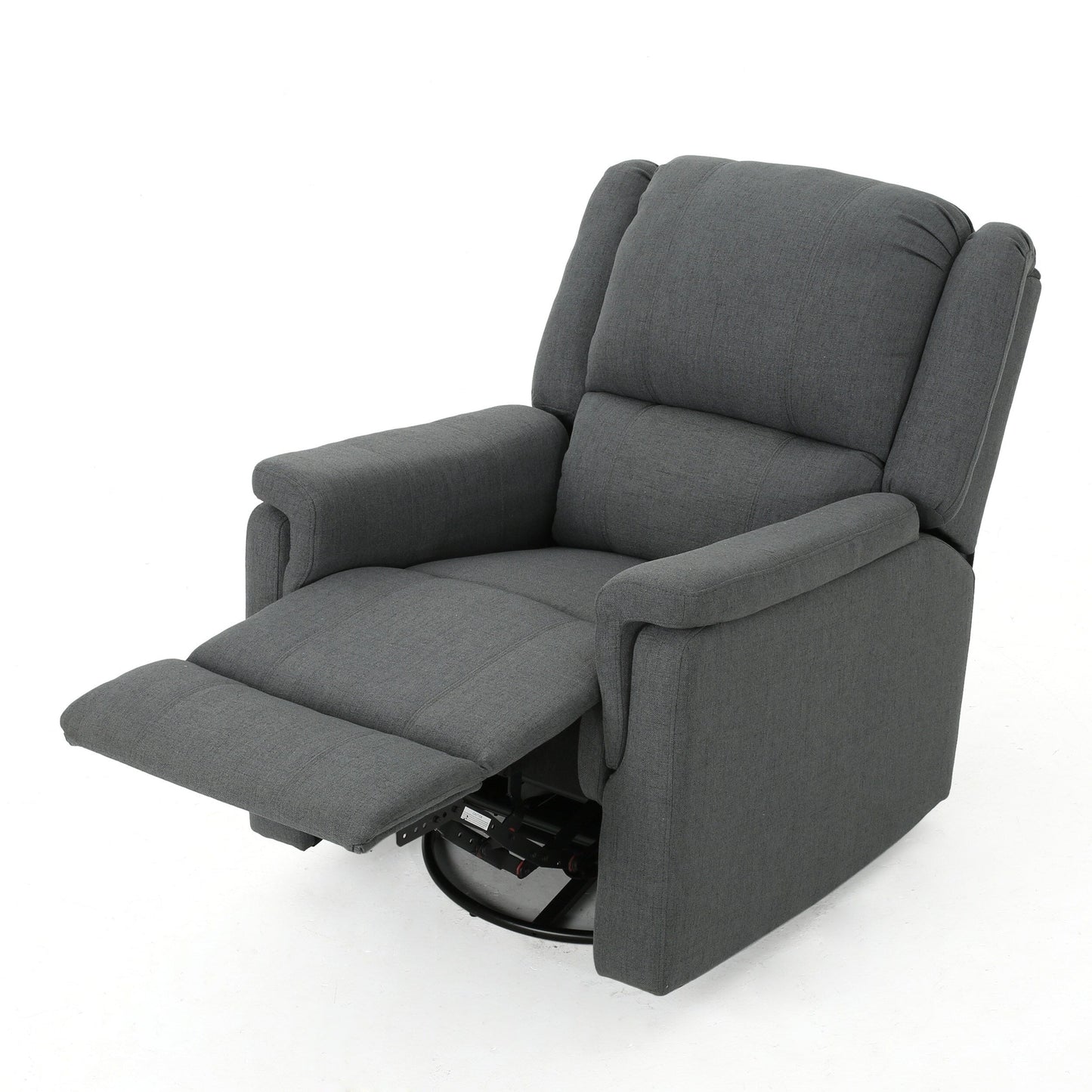 Fauteuil inclinable manuel en tissu avec mécanisme pivotant Roomfitters
