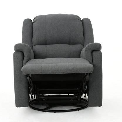 Fauteuil inclinable manuel en tissu avec mécanisme pivotant Roomfitters