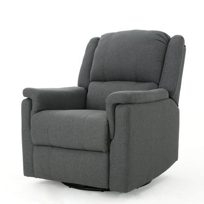 Fauteuil inclinable manuel en tissu avec mécanisme pivotant Roomfitters