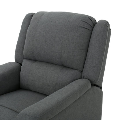 Fauteuil inclinable manuel en tissu avec mécanisme pivotant Roomfitters