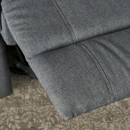 Fauteuil inclinable manuel en tissu avec mécanisme pivotant Roomfitters