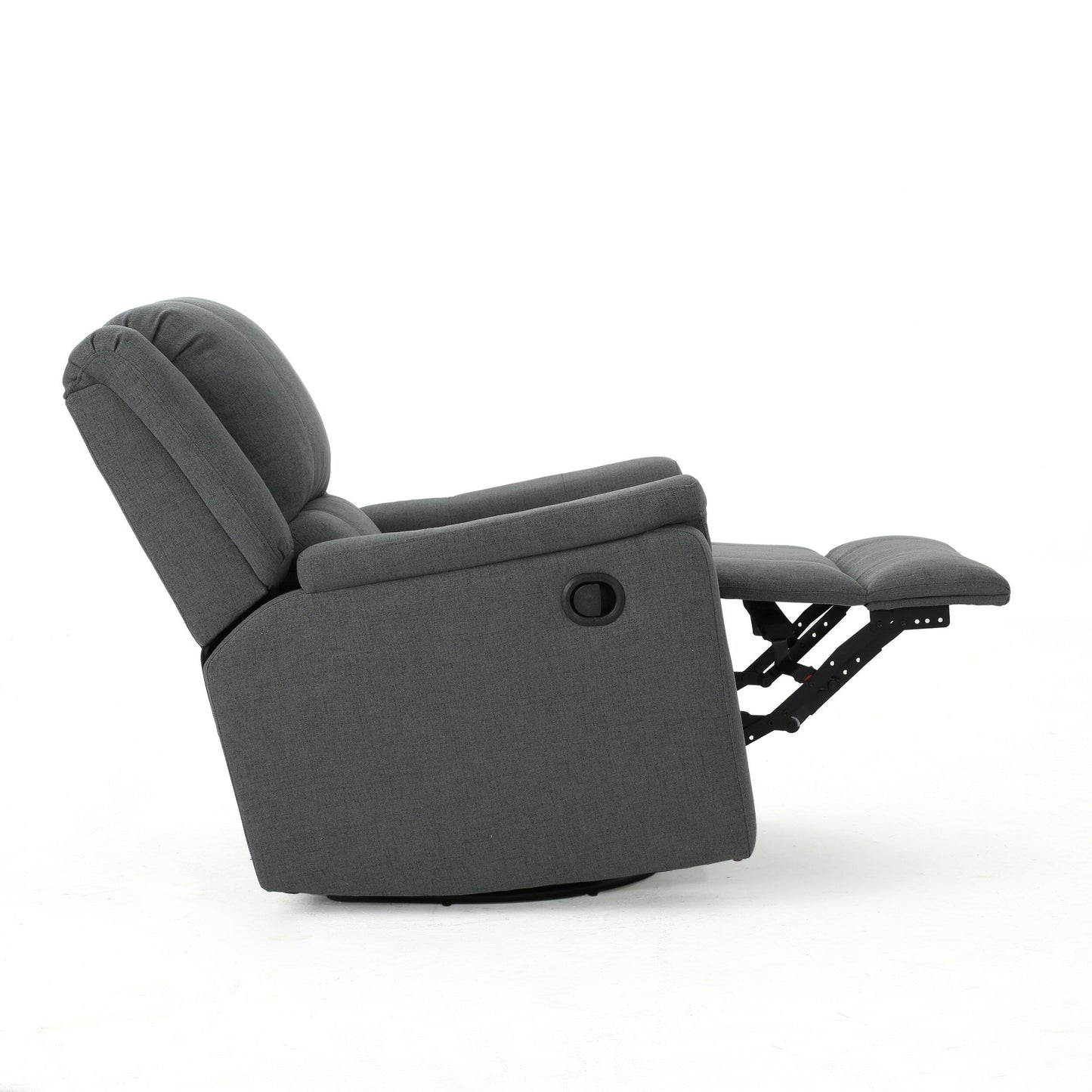 Fauteuil inclinable manuel en tissu avec mécanisme pivotant Roomfitters