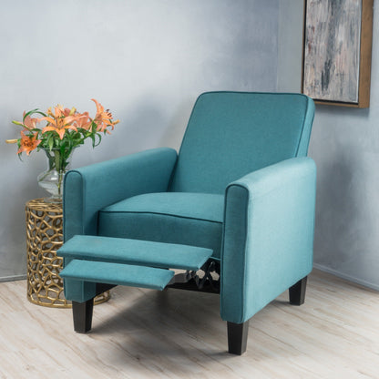 Chaise à dossier relevable en tissu Roomfitters pour une décoration intérieure élégante, bleu marine