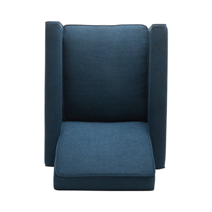 Chaise à dossier relevable en tissu Roomfitters pour une décoration intérieure élégante, bleu marine