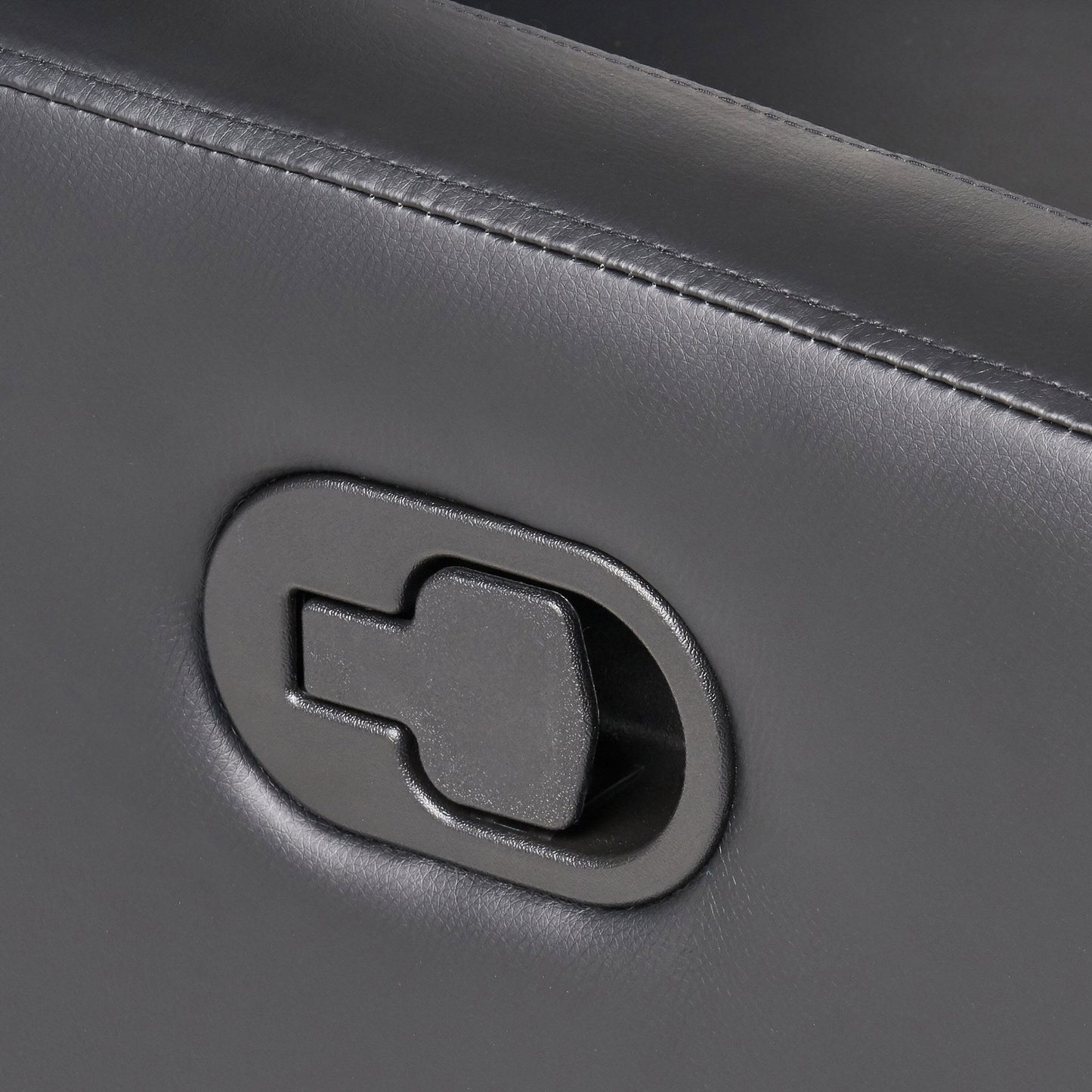 Fauteuil inclinable manuel standard en similicuir Roomfitters avec mécanisme d'inclinaison fluide, coussins confortables, design classique, noir