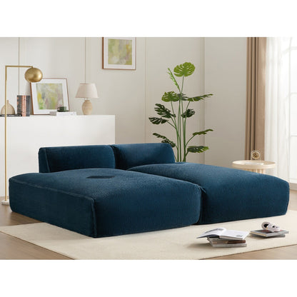 Canapé-lit modulaire rempli de mousse Roomfitters avec disposition libre en 2 pièces, canapé de sol compressé et sans assemblage