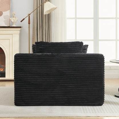 Canapé-lit méridienne entièrement compressé Roomfitters avec oreillers amovibles Canapé rembourré moderne