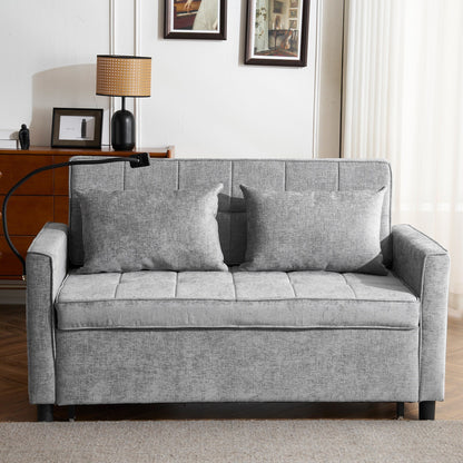 Canapé-lit gigogne Roomfitters avec coussin de dossier réversible, poches latérales, ports USB et support pour téléphone