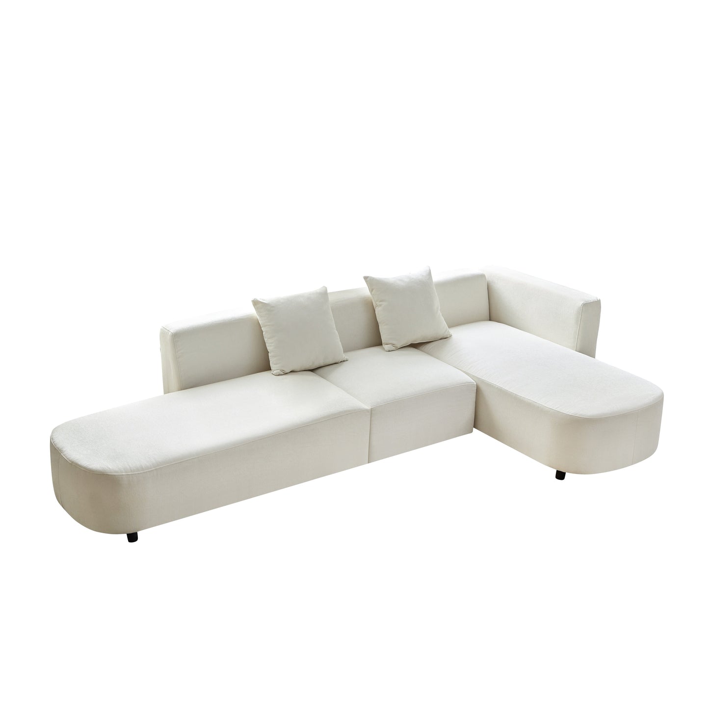 Canapé rembourré de luxe de style moderne pour salon, design élégant et confortable, parfait pour tout espace de vie.